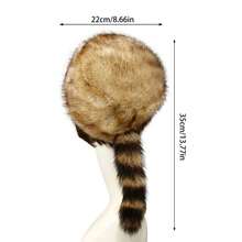 Winter Warm Hat For Women Soft Touch Fur Winter Hat Warm Skiing Hat For Cold Weather Headcover - A - 查看 5