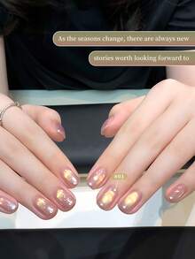 annies 5g Moon Colored Glass Bead Cat Magnetic Gel Polish - Soak Off UV/LED Flashing White Cat Eye Gel Nail Salon DIY1pcs/3pcs - 彩色 - 查看 5