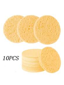 10/20/30/50/60/100 件 100% 天然压缩面部海绵，天然纤维素面部海绵，用于清洁、去角质、洗脸、卸妆和 SPA 使用 - 女士旅行护肤必需品，可重复使用的化妆海绵，配有透明塑料海绵储物罐，适合家庭和旅行 - 彩色 - 查看 23