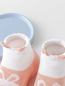 1双婴儿/幼儿防滑软底室内/室外运动鞋，男女通用步行鞋 - 粉色 - 查看 4