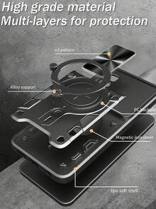 重型防震保护手机壳带支架，适用于 MOTO EDGE 50 5G/EDGE 50 PRO 5G/Edge 50 Fusion/Edge 50 Ultra 5G/Edge 50 Neo 5G/EDGE 40 NEO Hot Pro 4G、S25/S24/S23/S22/S21/S20 Plus U