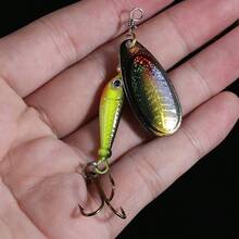 Leurres de pêche à la cuillère métallique QXO Novel Jig de 9g. Articles d'hiver pour la pêche à la cuillère dure, les fileurs, les leurres saccadés, les leurres en forme de shad. - Multicolore - Voir 6