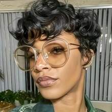 Elegant Pixie Curly Human Hair Wig - 6 Inch Short Loose Wave, 180% Density 100% Real Human Hair Wig For Women, No Shedding No Tangles, Natural Look For Everyday, Christmas Parties, Music Festivals, Halloween, Valentine's Day & Cosplay - Natural Black - Xem 7