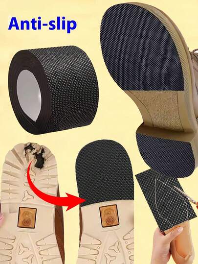 1/3片装 2毫米厚防滑耐磨鞋底贴 - 防磨损鞋跟，静音降噪，保护厚底鞋，适合春夏穿着，可作伴娘礼物，也可用于房间、卧室装饰、海滩、旅行、男女皆宜、度假等场合。