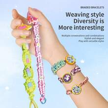 Kit para hacer pulseras de la para niñas de 8 a 12 años - Kit de pulseras de la DIY para niños y kits de manualidades para niñas de 8 a 12 años - Juguete educativo - Conjunto de accesorios de fabricación de pulseras populares enviados al azar