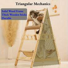 SUNFIONA Multi-Level Cat Tree Tower With 2 Scratching Posts, Sturdy Wood Construction - Modern A-Frame Design, Space-Saving Indoor Cat Activity Center For Climbing, Scratching, Resting - Ideal For Single Or Multiple Cats, Cat Climbing Tower, Modern Pet Furniture