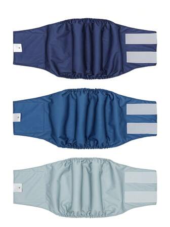 3 st/förpackning återanvändbara blöjor för hanhundar - superabsorberande tvättbara blöjor för hanhundar - återanvändbara blöjor för hanhundar (enfärgade)
