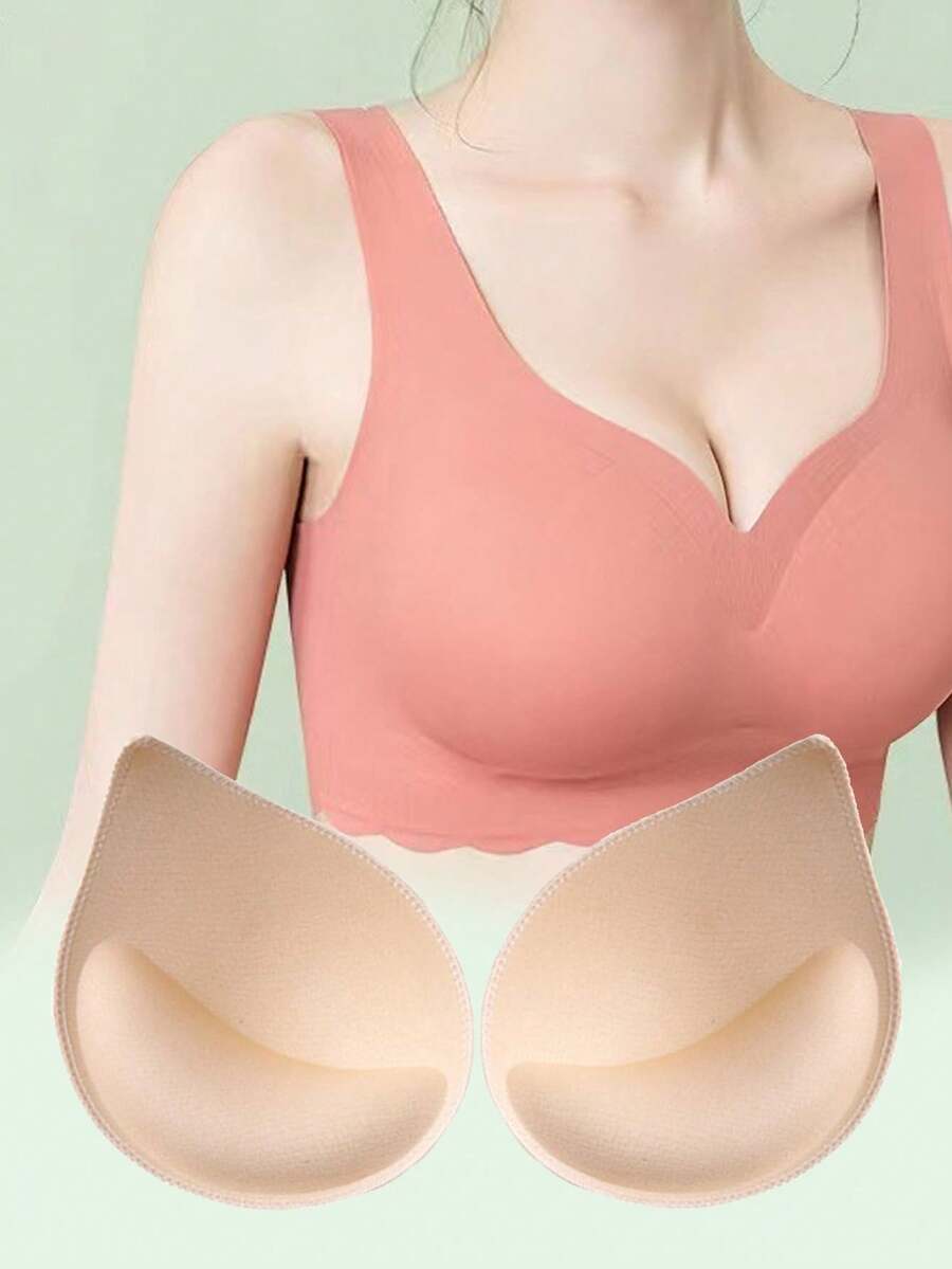 2件套女士胸垫加厚胸垫透气海绵杯垫适用于文胸背心或裹胸