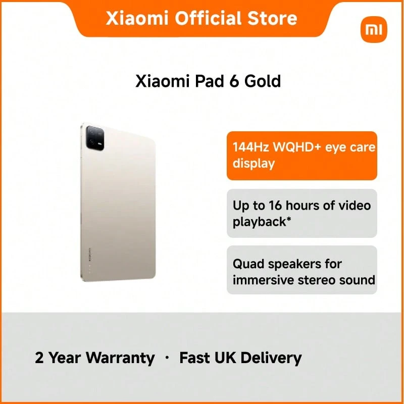 Xiaomi Pad 6 - Gold - View 1