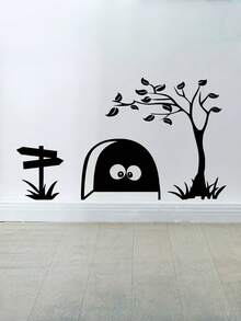 6 Stücke Weihnachtsbaum Fenster Wandaufkleber - selbstklebend und abnehmbar, wasserfest, ablösbar und wiederverwendbar, einfach anzubringen und abzureißen, statische Wand, für Feiertags-Heimdekoration, geeignet für Wohnzimmer, Schlafzimmer, Küche, Bad, Eingangsbereich, gewerbliche Räume, Schule, Weihnachts- und Partydekoration, Fenster- und Türdekoration, saisonale Raumdekoration