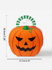 2 Stücke kreative Halloween Geschenkboxen, Geister & Kürbis Verpackungstüten, Süßigkeiten Boxen