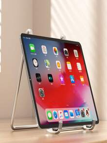 1pc Desktop IPad Tablet Stand, Award Certificate Display Rack, Freestanding Vertical Holder Frame