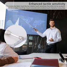 可伸缩笔架。适用于课堂教师和儿童阅读。Dumero 的可伸缩笔配有用于触摸屏的手写笔和用于演示的可伸缩教鞭。颜色随机。它是课堂必备品。