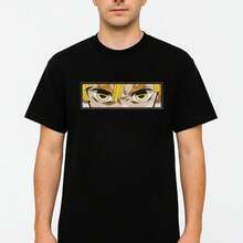 Camiseta estampado grafico animado anime cómodo suave verano otoño - Amarillo - Ver 1
