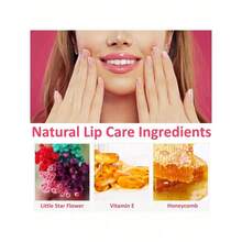 3 Pack Crystal Flower Jelly Lipstick,Magic Color Changing Lipstick,PH Clear Temperature Color Changing Lip Gloss,Lip Balm,Long Lasting Nourishing Moisturizing Lip Stick Set 2 - Multicolor 2 - View 6