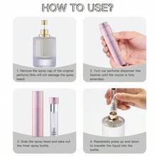 5ML Refillable Perfume Atomizer Bottle Travel, Portable Cologne Atomizer, Pocket Perfume Spray Gold - Hồng lì - Xem 4