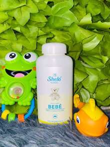 Talco para bebé Shelo polvo suave protector cuidado infantil dermatológico absorbente aroma delicado sin parabenos producto hipoalergénico salud piel bebé presentación original - Blanco - Ver 3