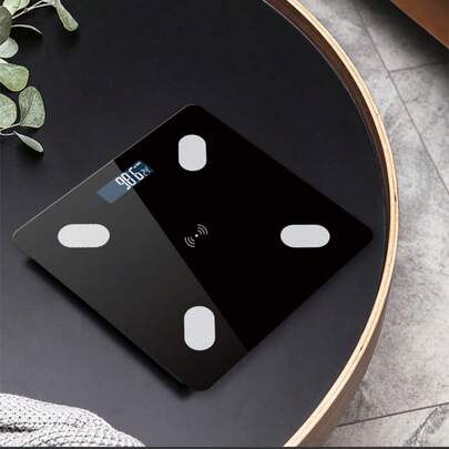 SOKANY Intelligent Electronic Weight Scale, Weighing/Temperature Measurement 2 In One. Battery-Powered (2 AAA Batteries), With Temperature Display And LED High-Definition Display, One-Button Switch Unit, Automatic Switch Machine, Tempered Glass Material, Can Withstand 396 Pounds. Very Suitable For Home And Gym Use. Essential For Fitness And Weight Loss.