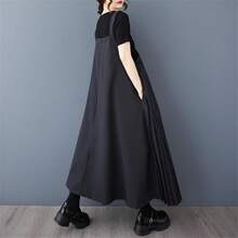 Women Long Dresses - 黑色 - 查看 2