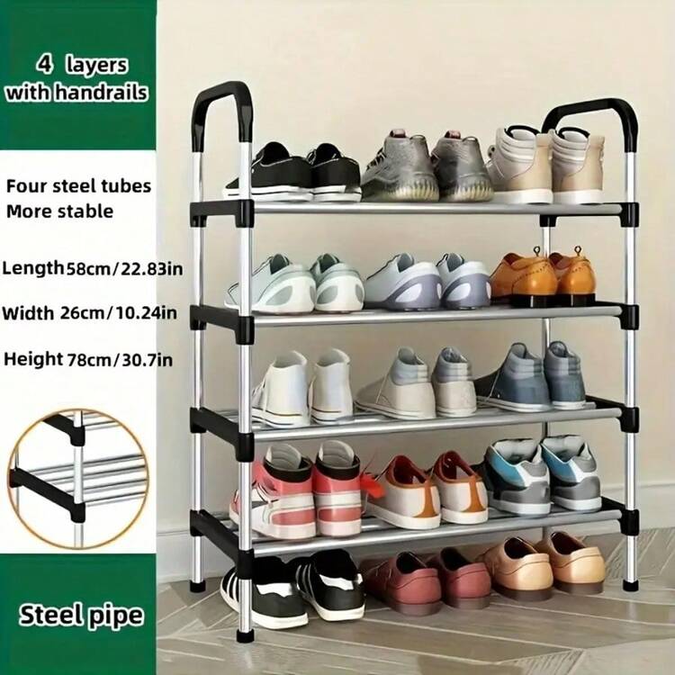 1 Giá để giày chắc chắn, Kệ để giày nhiều tầng, Lắp ráp dễ dàng, Chống bụi, Dùng cho lối vào, Phòng ngủ, Ký túc xá, Căn hộ, Thiết kế tối giản - Nhiều màu - Xem 8