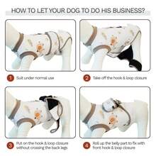 狗狗手术恢复服，狗狗绝育恢复服，柔软的雌性和雄性宠物手术服，透气的宠物术后护理康复服 - 彩色 - 查看 3