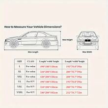 209*79*59 Inch Universal Car Sedan Cover Full Cover Sunlight Water Resistance UV Protector - Đen mới - Xem 2