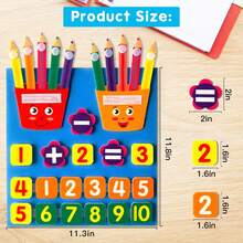1pc/2pcs- Finger Numbers Math Tool, Counting Early Learning Educational Board, For Teaching ,Intellectual Development !,School Supplies,Back To School