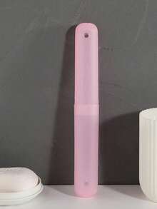 1pc/2pcs/4pcs Travel Toothbrush Protective Case, Minimalist Portable Dustproof Toothbrush Holder For Home Use