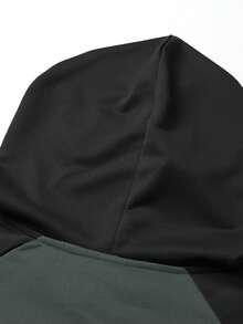 Set di felpa con cappuccio e pantaloni della tuta da uomo con stampa personalizzata a contrasto, abbigliamento sportivo casual alla moda con tasche e vita con coulisse, adatto come regalo per marito o fidanzato