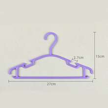 10/20 件儿童衣架，10.63 英寸小号塑料童装挂钩，耐用防滑衣架，儿童衣架，婴儿衣架，塑料婴儿衣架，超耐用儿童衣架，幼儿衣架，婴儿托儿所衣物收纳 - 彩色 - 查看 3