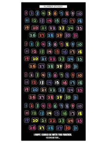 1pc Phông chữ em bé hoạt hình dễ thương số 1 ~ 31 Nhãn dán số Lịch Kế hoạch Sổ lưu niệm Nhật ký Hàng tháng Ngày Hàng ngày Nhãn thời gian Trang trí, Đồ dùng học tập, Quay lại trường - Nhiều màu - Xem 8