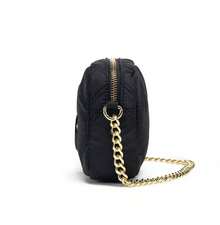 Bolso bandolera para mujer, bolso de hombro pequeño, cartera de nailon con correa de hombro desmontable y ajustable, ideal para fiestas, el trabajo y los viajes. - Negro - Ver 3