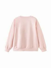 Balabala 2025年秋季新款少女卫衣印花T恤 时尚 - 白紅色 - 查看 2