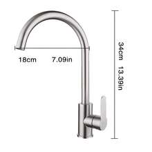 1 Set Of Faucet, Easy To Install, 360 Degree Rotating Nozzle, Convenient For Cleaning Various Corners Of The Basin, Suitable For Single And Multiple Bowl Shaped Sinks In The Kitchen Or Bar - Silver - View 9