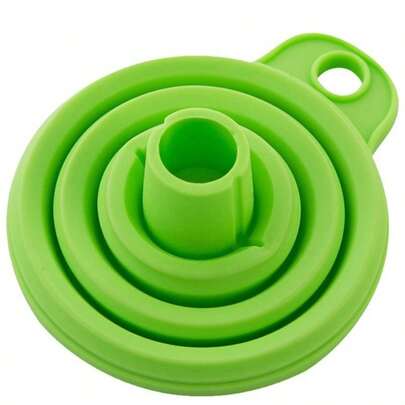 Household Universal Funnel, Retractable Oil Funnel, Small-Caliber Silicone Kitchen Funnel For Pouring Oil And Sub-Packaging, Foldable Funnel