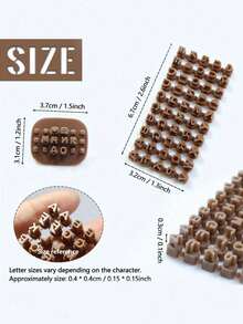 Mini instrumente de ștampile alfanumerice, potrivite pentru mini ștampile alfanumerice 3 în 1 pentru decorarea lut, prăjituri și torturi - ștampile de caractere din plastic, neelectrice, pentru unelte și meșteșuguri ceramice - Multicolor - Vizualizare 4