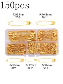 50-500 DIY Steel Safety Pins, Modern Minimalist Home Safety Pin Set, Suitable For Fixing Clothes, Fixing Clothes Labels, Cuff Pins, And Essential Household Pins
