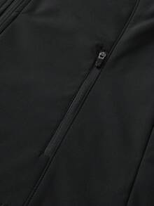 1pc Women's Soft Shell Fleece Jacket, Autumn/Winter Outdoor Hoodie, Hiking Sports Sweatshirt, Suitable For Outdoor Leisure Activities, Skiing