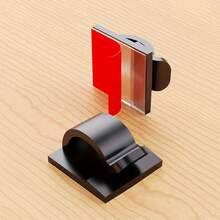 50/30 件户外线夹，耐用强力粘合线夹，带胶带，灯夹，装饰夹，自粘挂钩，仙女灯电线固定器（小号，透明），汽车、办公室和家庭用线整理器电线固定器 - 白色 - 查看 8