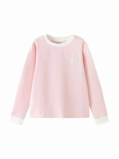 Balabala Girls Long Sleeve T-Shirt 2025 Spring/Fall New Basic Top