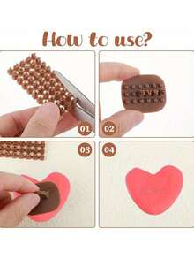 Mini instrumente de ștampile alfanumerice, potrivite pentru mini ștampile alfanumerice 3 în 1 pentru decorarea lut, prăjituri și torturi - ștampile de caractere din plastic, neelectrice, pentru unelte și meșteșuguri ceramice - Multicolor - Vizualizare 8