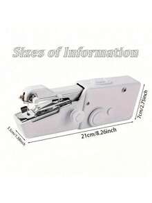Christmas Portable Handheld Sewing Machine With Bobbin With Thread And Needle, Lightweight, Fun, Fast, Easy, Space-Saving Design, Convenient And Quick Stitching, Suitable For Quick Fixes On Thin Fabric Within 2mm, Suitable For Cushions, Curtains, Clothing, Crafts, Cute Trick-Or-Treat Bags, Travel, Home And DIY Projects,