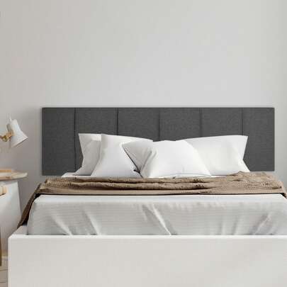 Cabecera Colgante Easy Living Aura King Size Gris Oscuro | Diseño Paneles Verticales