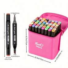 Kids Coloring Pens & Markers - Pink - View 3