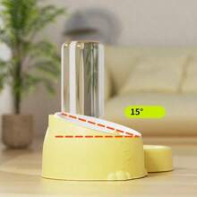 Cat Bowl Double Bowl Ceramic Automatic Drinking Water Dog Bowl Dog Food Basin Rice Basin Stainless Steel Cat Basin Pet Drinking Water Pet Supplies 1pc