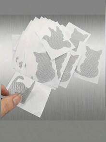 10-Piece Mix And Match Set Of Door And Window Screen Repair Patches, Sliding Pet Screen Door Repair Patches, Strong Adhesive Screen Repair Stickers For Repairing Tears And Holes - Heavy Duty Tear-Resistant Patches, DIY Home Screen Repair, Anti-Mosquito Net Patches, Essential For Pet Owners, Renters, Homeowners, Summer Preparation, Moving Season, Labor Day, Back To School - Grey - View 7