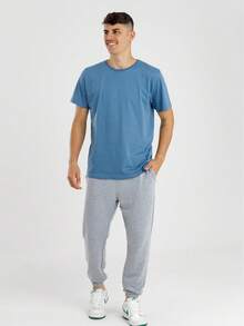 Calça Jogger Moletom Masculina Premium - Bolsos Laterais - Conforto e Estilo, Casual e Esportivo - Mescla - Visão 4