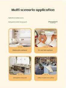 1pc High-Density Support Throw Pillow Insert, Versatile For Sofa, Bed, Car, Multi-Season