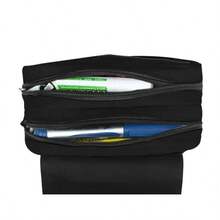 1 Pc Game Machine Theme Pencil Bag, Large Capacity Double-Layer Flip Pencil Bag, Double-Layer Zipper Design, Polyester Material, Suitable For Students' School Use, Desktop Stationery Storage,Case - Multicolor - View 7