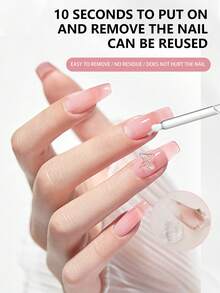 30ml Precise Nail Polish Remover, Suitable For Press-On Nails, Multi-Purpose Nail Polish Remover, Gentle Removal Of Gel Manicure, Non-Acetone Nail Polish Remover - Clear - View 2